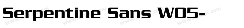 Serpentine Sans W05字体转换